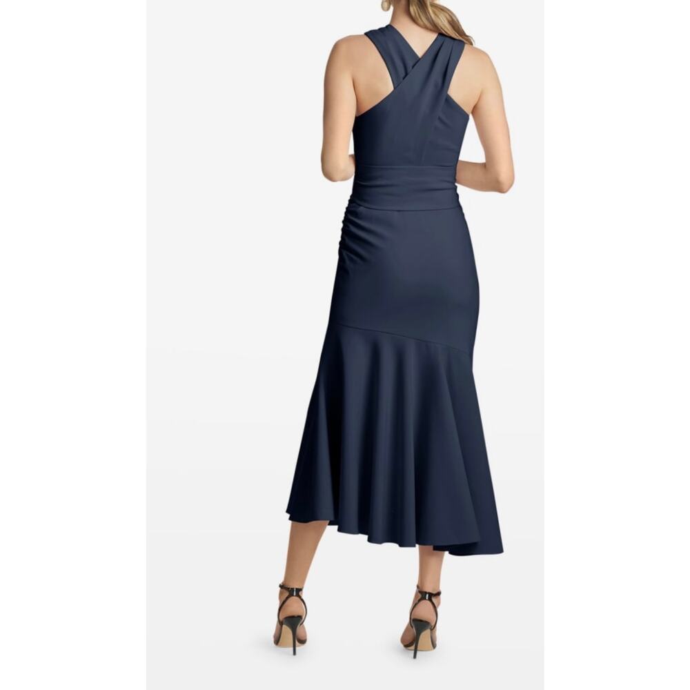 Sachin & Babi Naomi Halter Midi Dress Size 10 Midnight Navy NWT - Picture 4 of 10